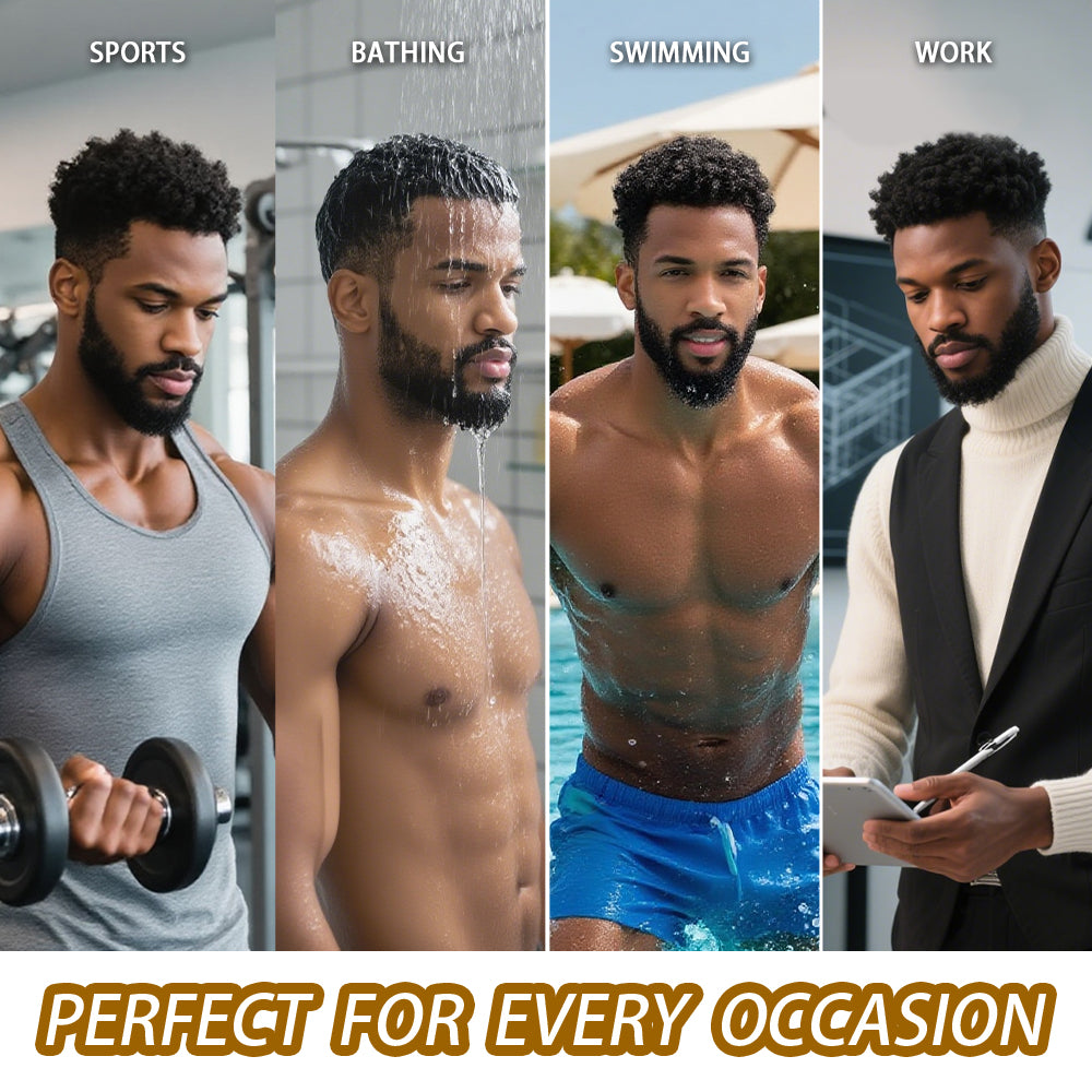 Toupeeunion Afro Hair Unit For Men Real Human Hair Toupee PU Ingection Mens Hair Piece