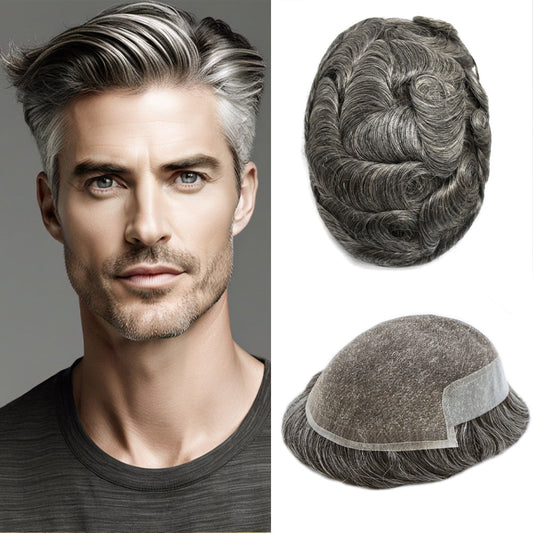 lace toupee grey hair ToupeeUnion