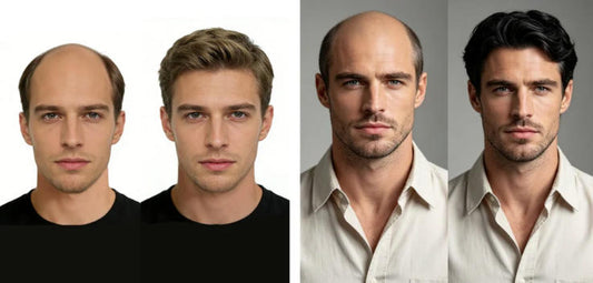 mens hair replacement human hair