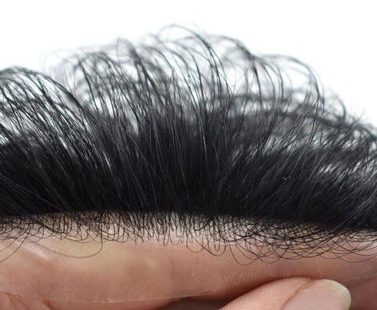 poly skin hair system for men natural hairline