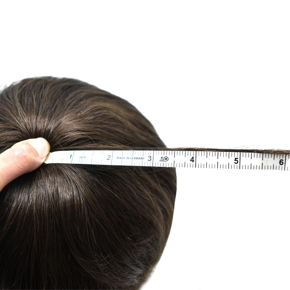 Toupeeunion Breathable French Lace Hair Piece For Men Remy Human Hair Toupee V-Looped Front Natural Hairline Men's Hairpiece