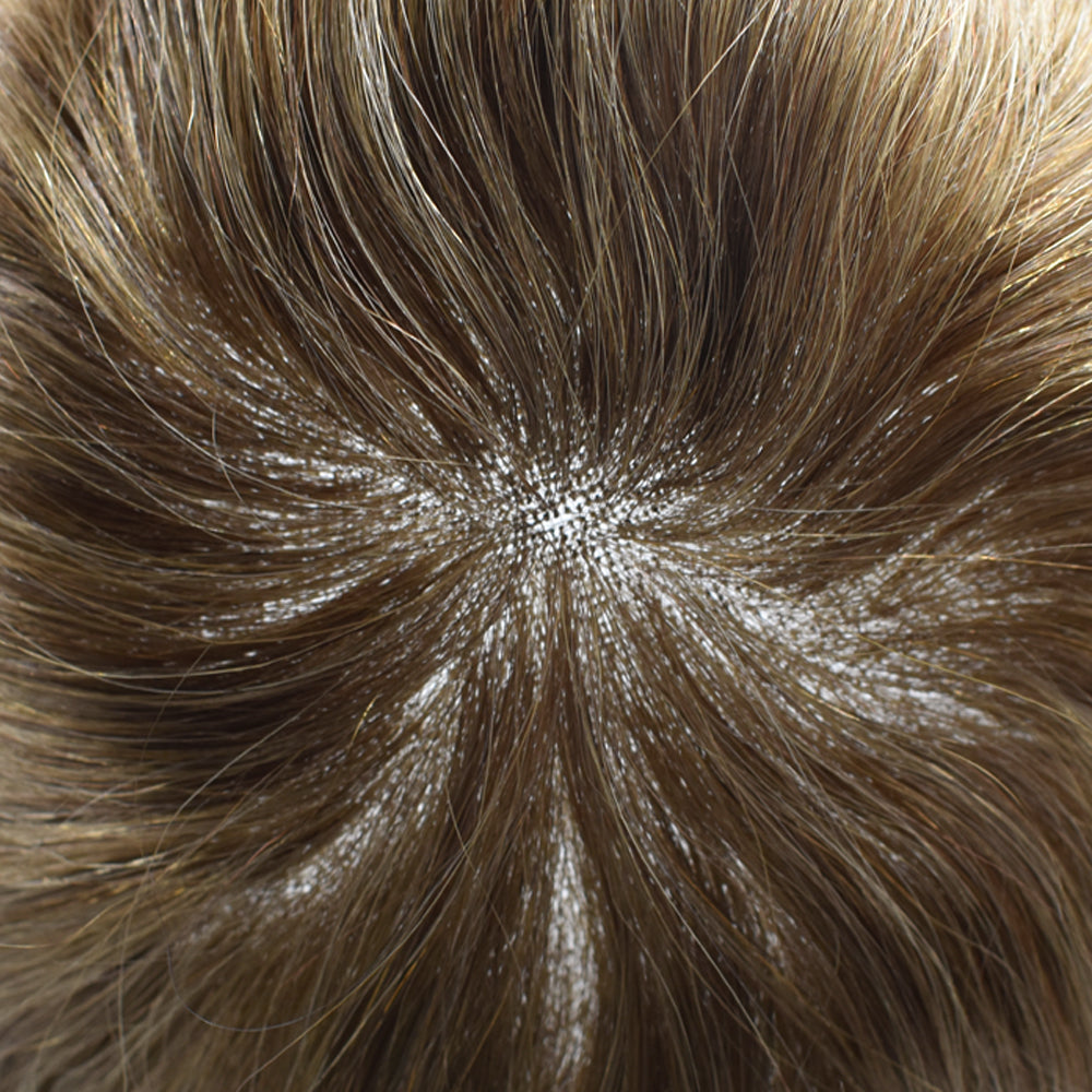 Toupeeunion Breathable Full French Lace Toupee For Men Hair System Bleached Knots Natural Hairline Mens Hair Piece