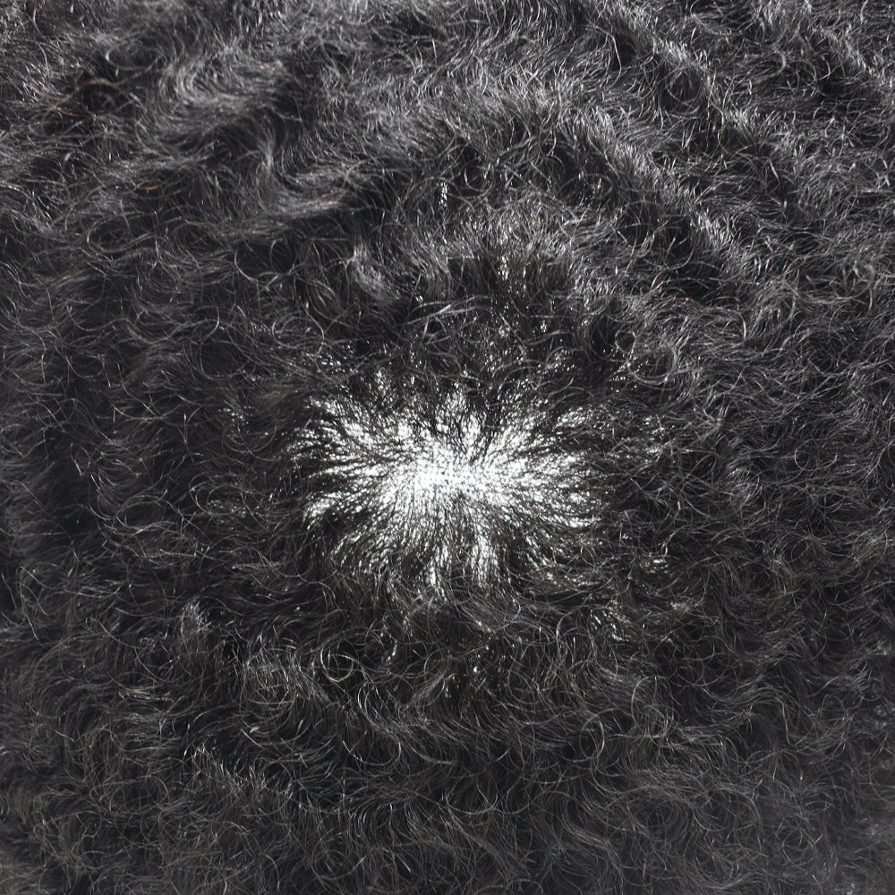 Toupeeunion Afro Toupee For Black Men Human Hair Full Lace Hair Unit Breathable Mens Hair Piece Natural Hairline