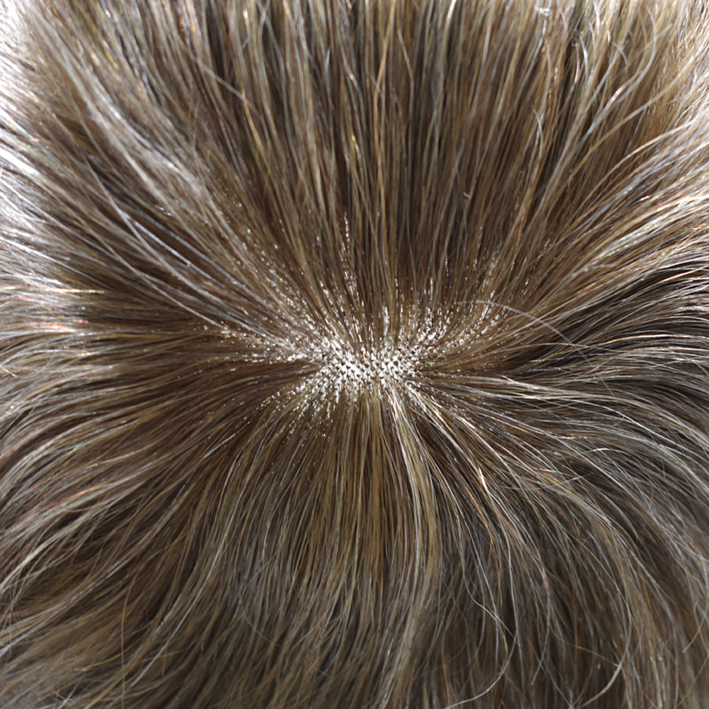 Toupeeunion Fine Monofilament Toupee Durable Hair Replacement System Lace Front Men Hair Piece Men's Toupee Natural Hairline