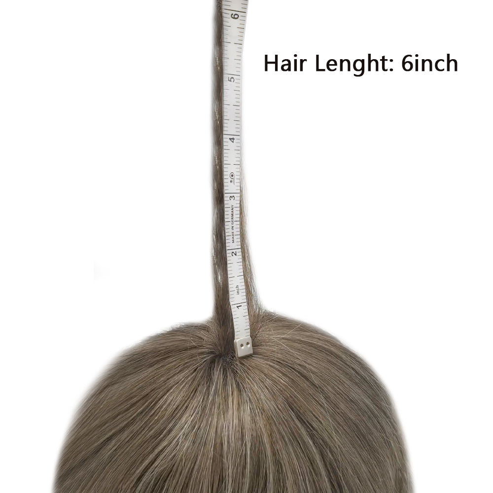 Toupeeunion Non-surgical Hair Replacement System For Men Breathable French Lace Toupee Bleached Knot Mens Hairpiece For Hair Loss