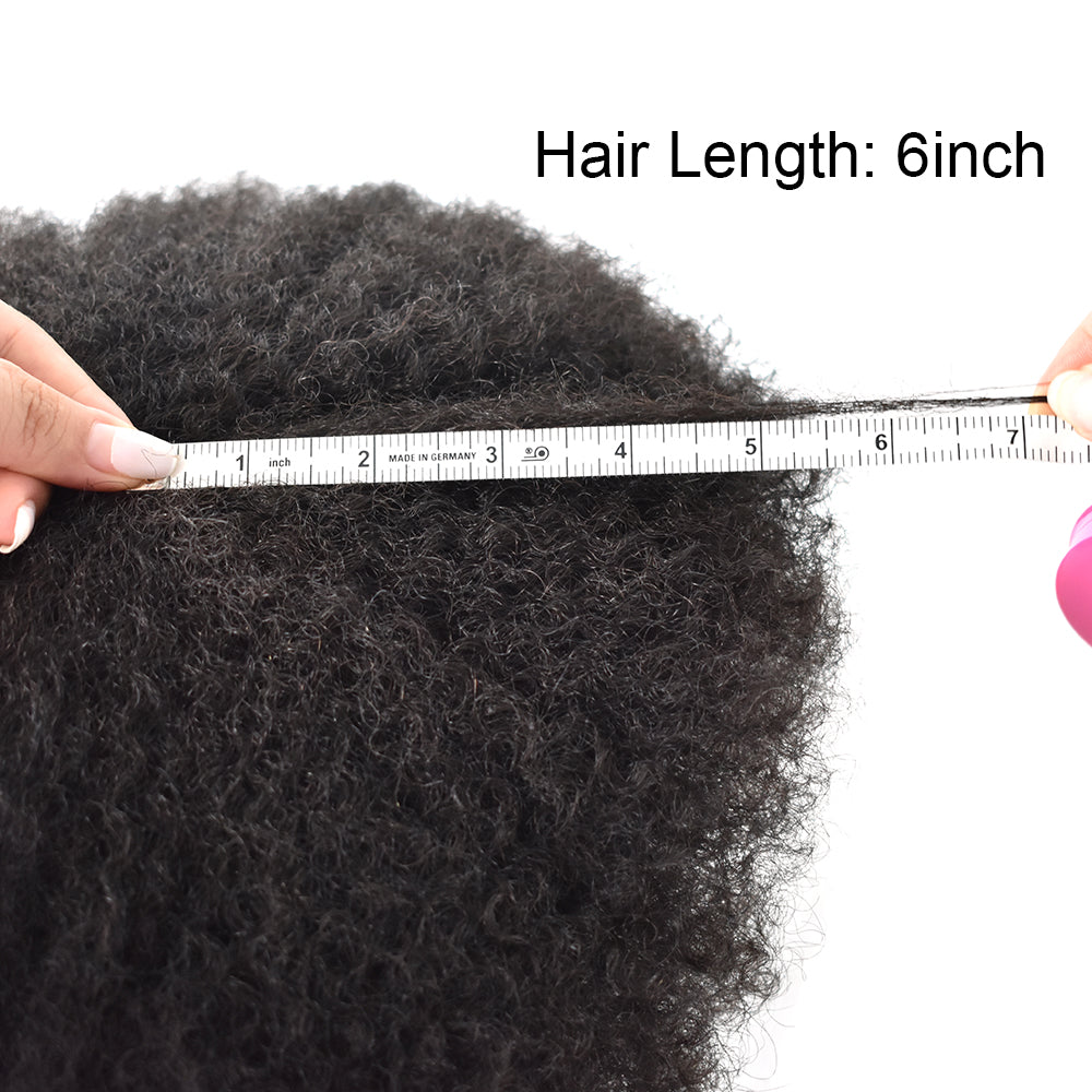Toupeeunion Afro Hair Unit For Men Real Human Hair Ultra Thin Skin Toupee For Black Men Natural Hairline Mens Hair Piece