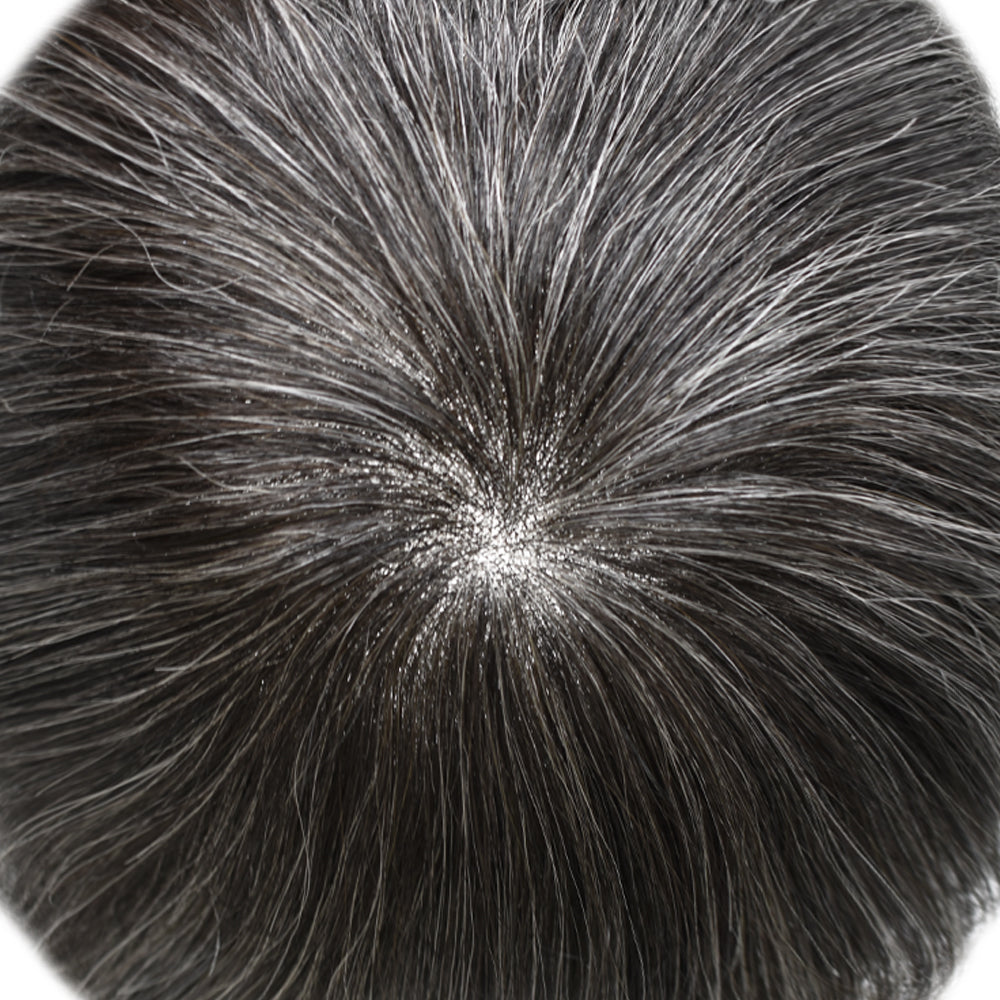 Toupeeunion Remy Human Hair Swiss Super Welded Lace Toupee Breathable Hair Replacement System Bleached Knots Natural Hairline Mens Hairpiece