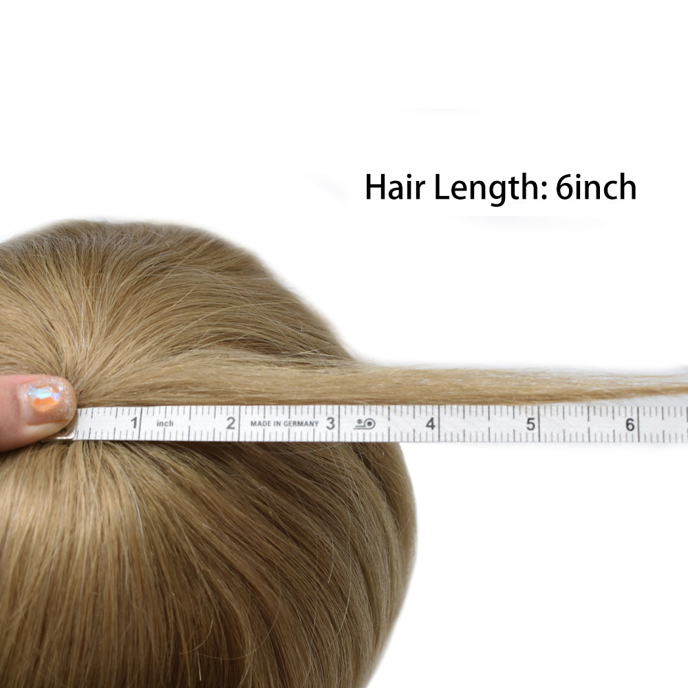 Toupeeunion French Lace Toupee Bleached Knots Natural Hairline Remy Human Hair Replacement System For Men Hairpiece