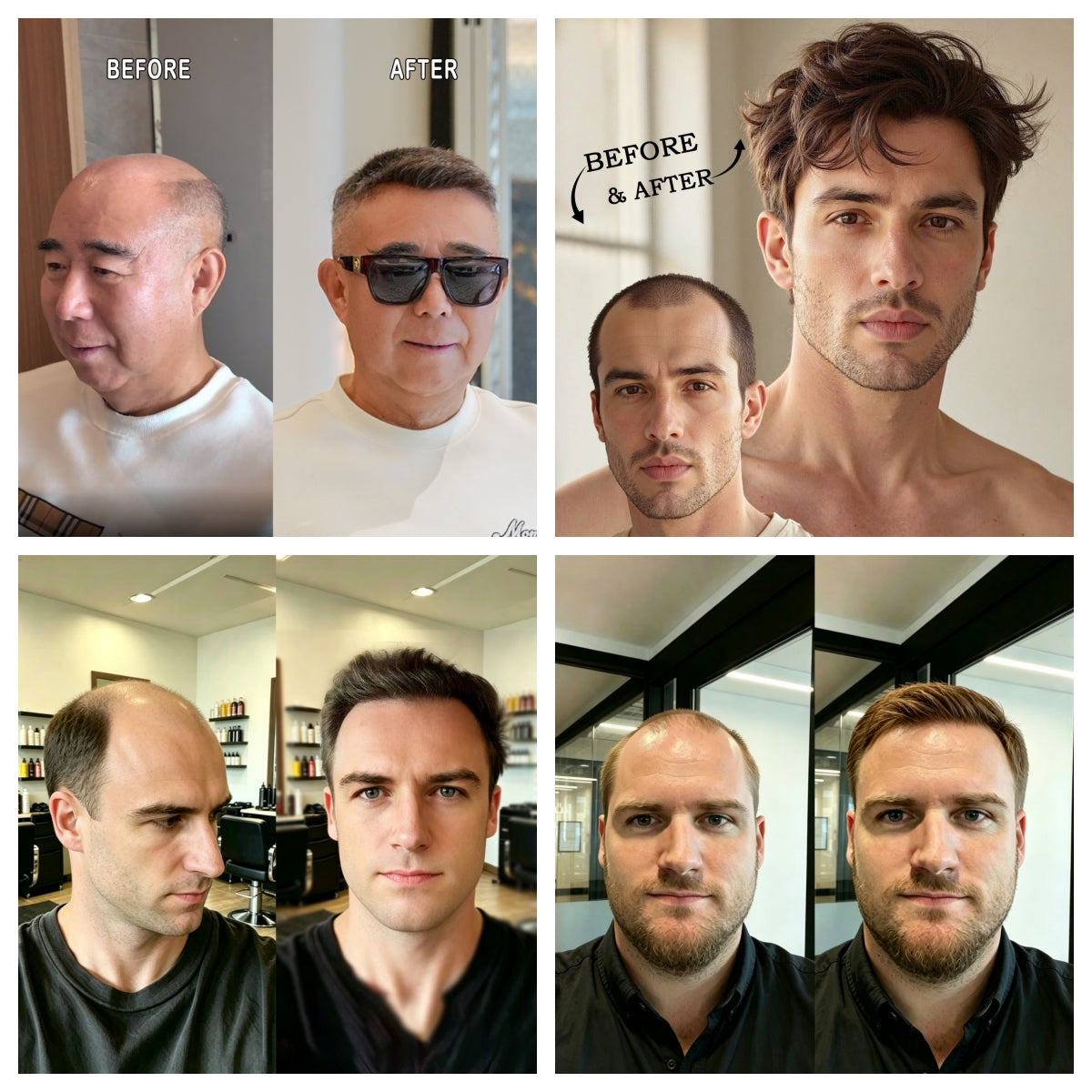 Toupeeunion Fine Monofilament Hair Replacement System PU Coating Men's Toupee Natural Hairline Men Hair Piece